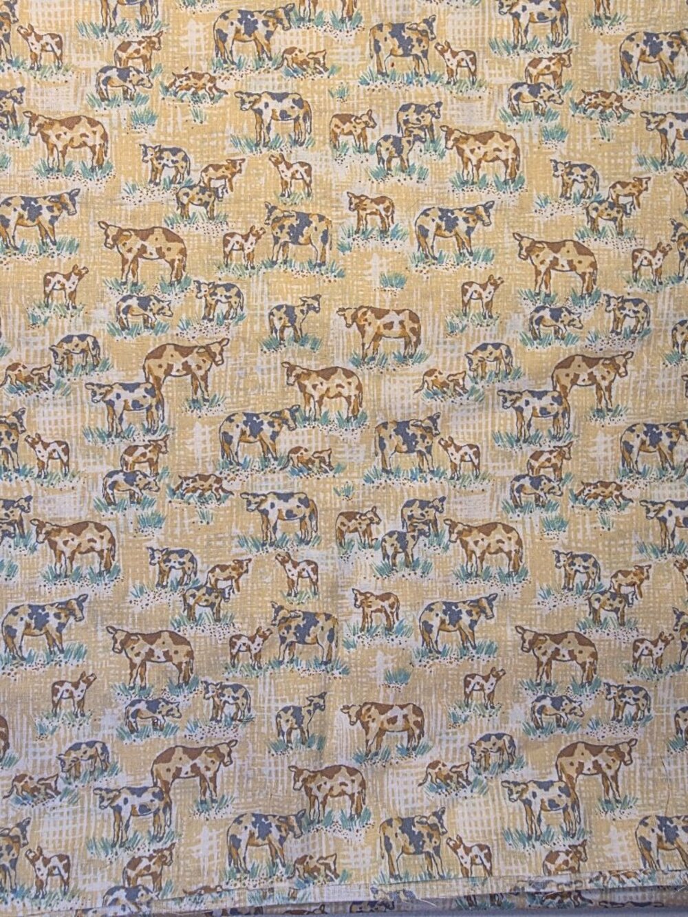 Vintage Single Faced Pre-quilted Cotton/Polyester Quilting Fabric by Wamsutta